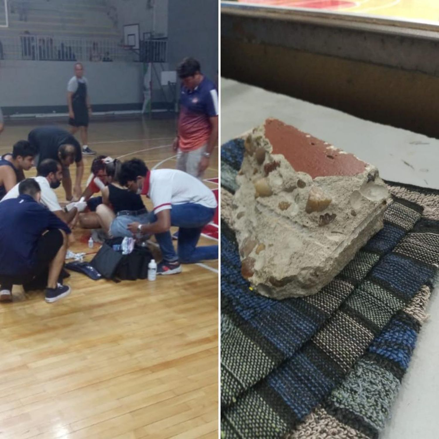 Escándalo en San Nicolás: hirieron de un piedrazo a Federico Repetti en la previa del clásico y el partido se jugó igual