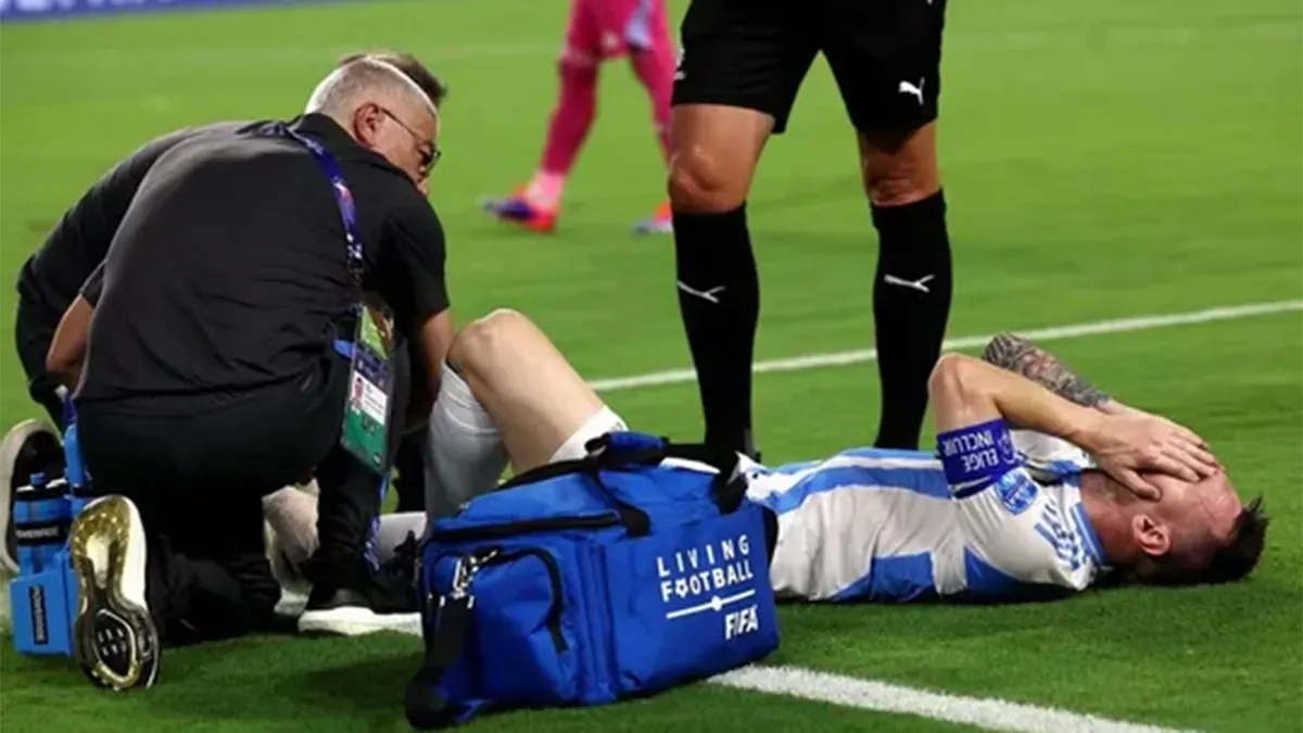 Messi continúa recuperándose de la lesión en el tobillo derecho que sufrió en la final de la Copa América