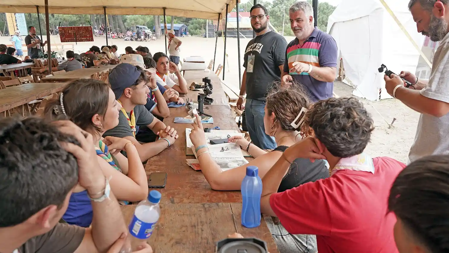 Talleres. Ecos Diarios participó de las actividades en el Campamento Nacional Scout