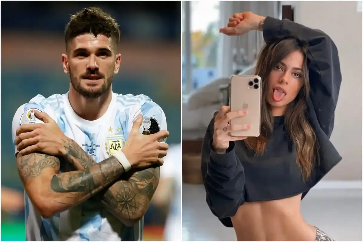 Tini Stoessel visitó a Rodrigo de Paul y el futbolista le agradeció con emoción: "Viniste en la mala"
