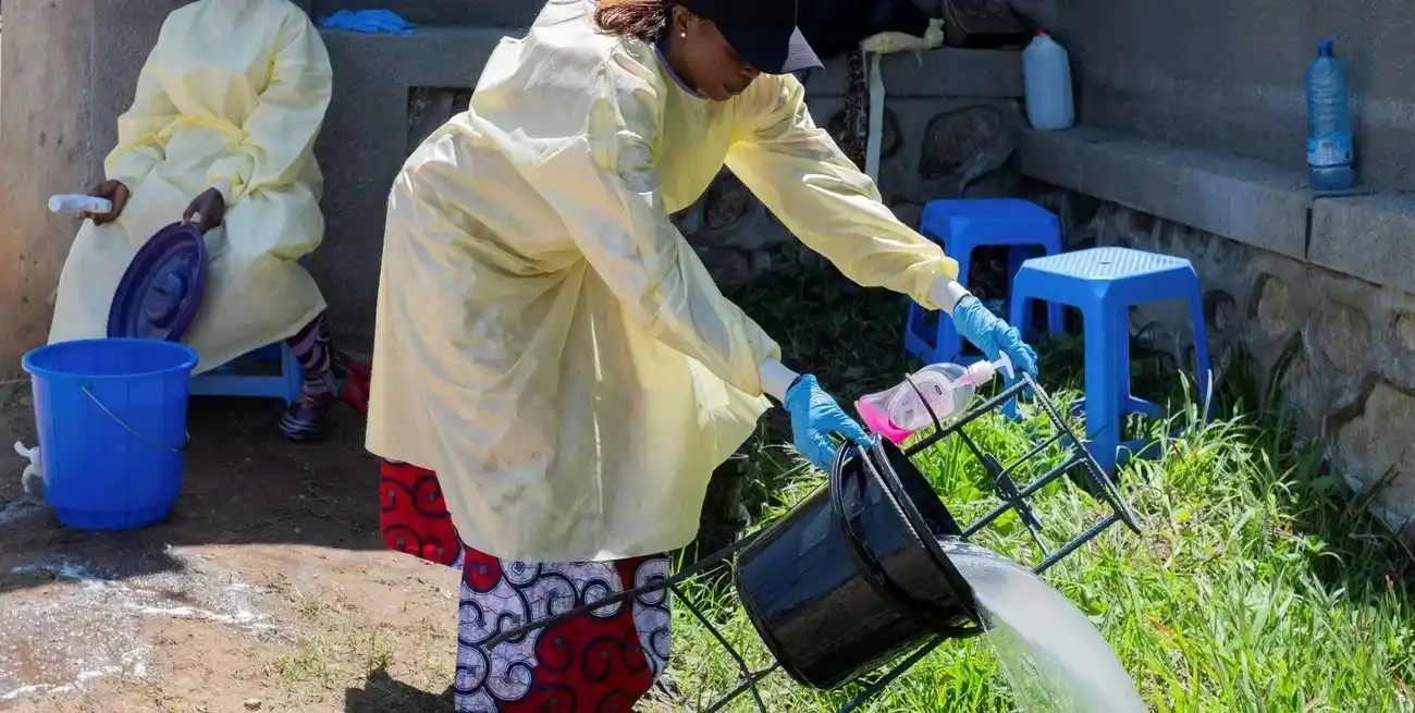 Operativo sanitario en Bunia, Congo, este 22 de mayo. Reuters.