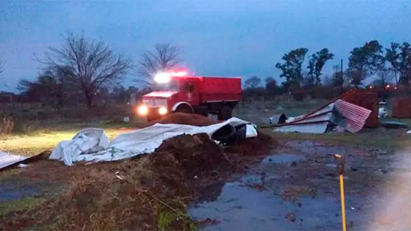 Así quedó Gualeguay luego del temporal de lluvia y granizo