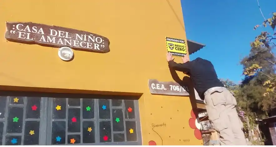 La Casa del Niño El Amanecer ya tiene un nuevo sistema de alarmas provisto por la empresa Riesgo Cero