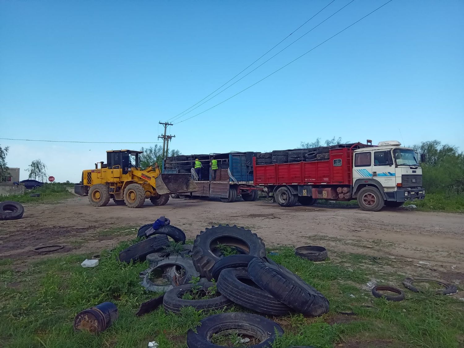 Neumáticos fuera de uso fueron enviados a empresa recicladora