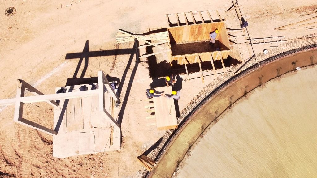 Avanza la obra de la Planta de tratamiento de líquidos cloacales