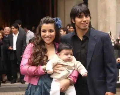 Giannina Maradona y el Kun Agüero separados