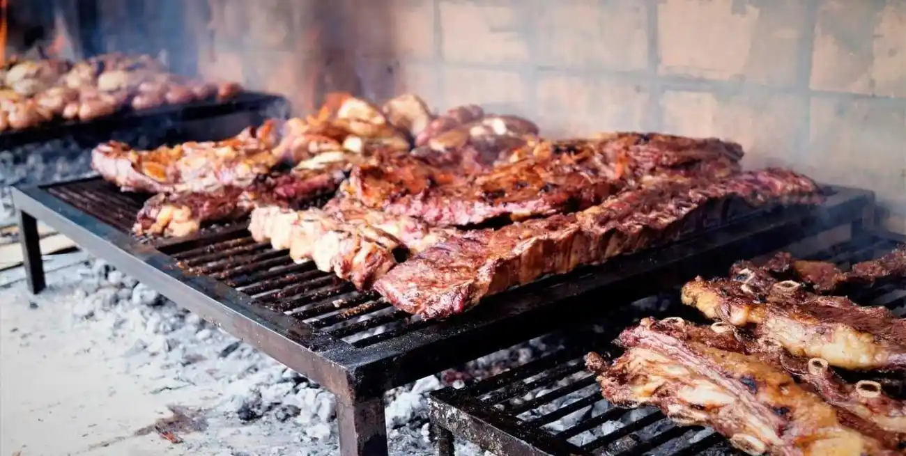 El típico asado argentino, líder entre las comidas en el país.