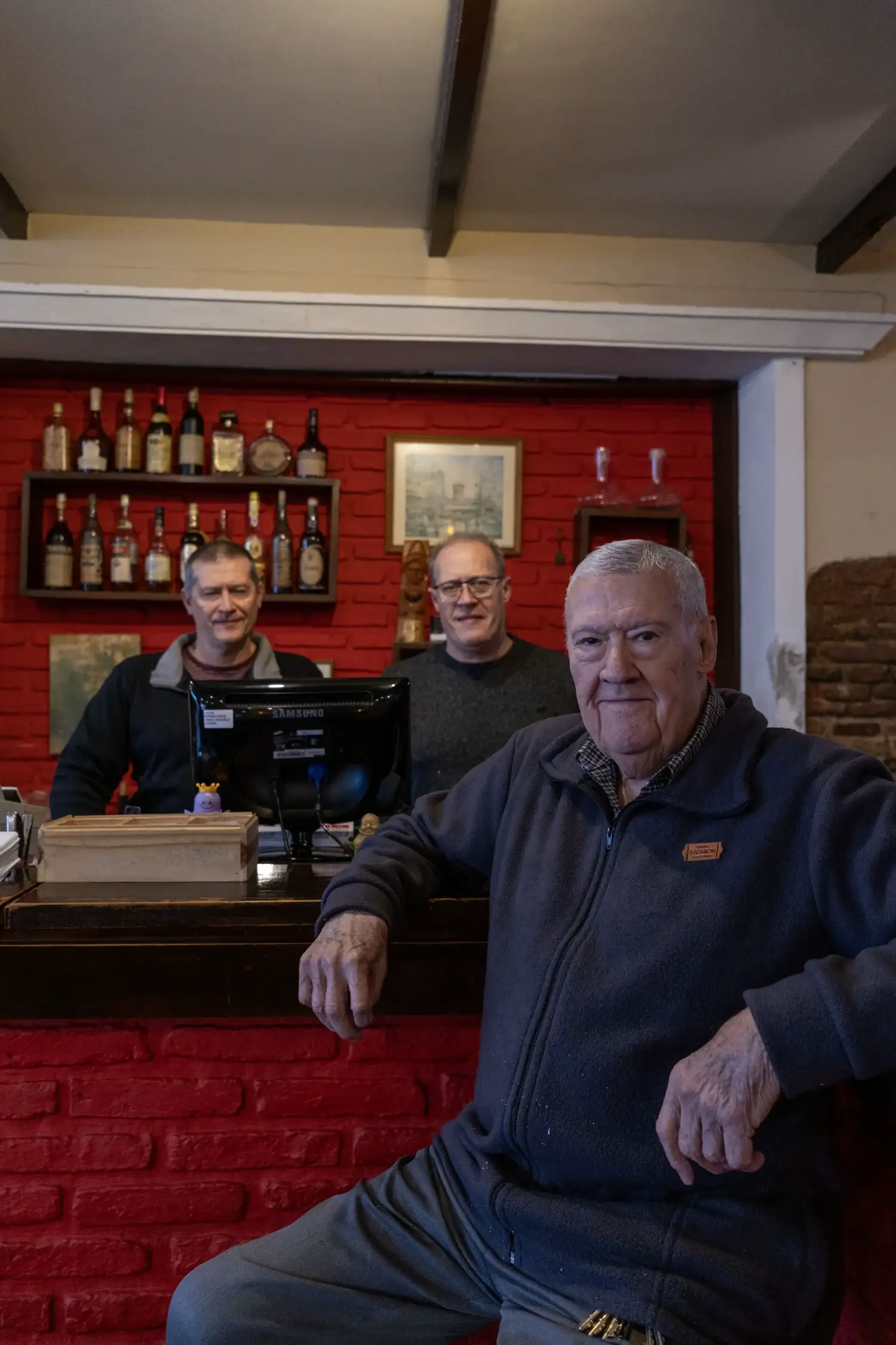 Carlos, Pablo y Fernando Cornes. La familia de El Estribo.
