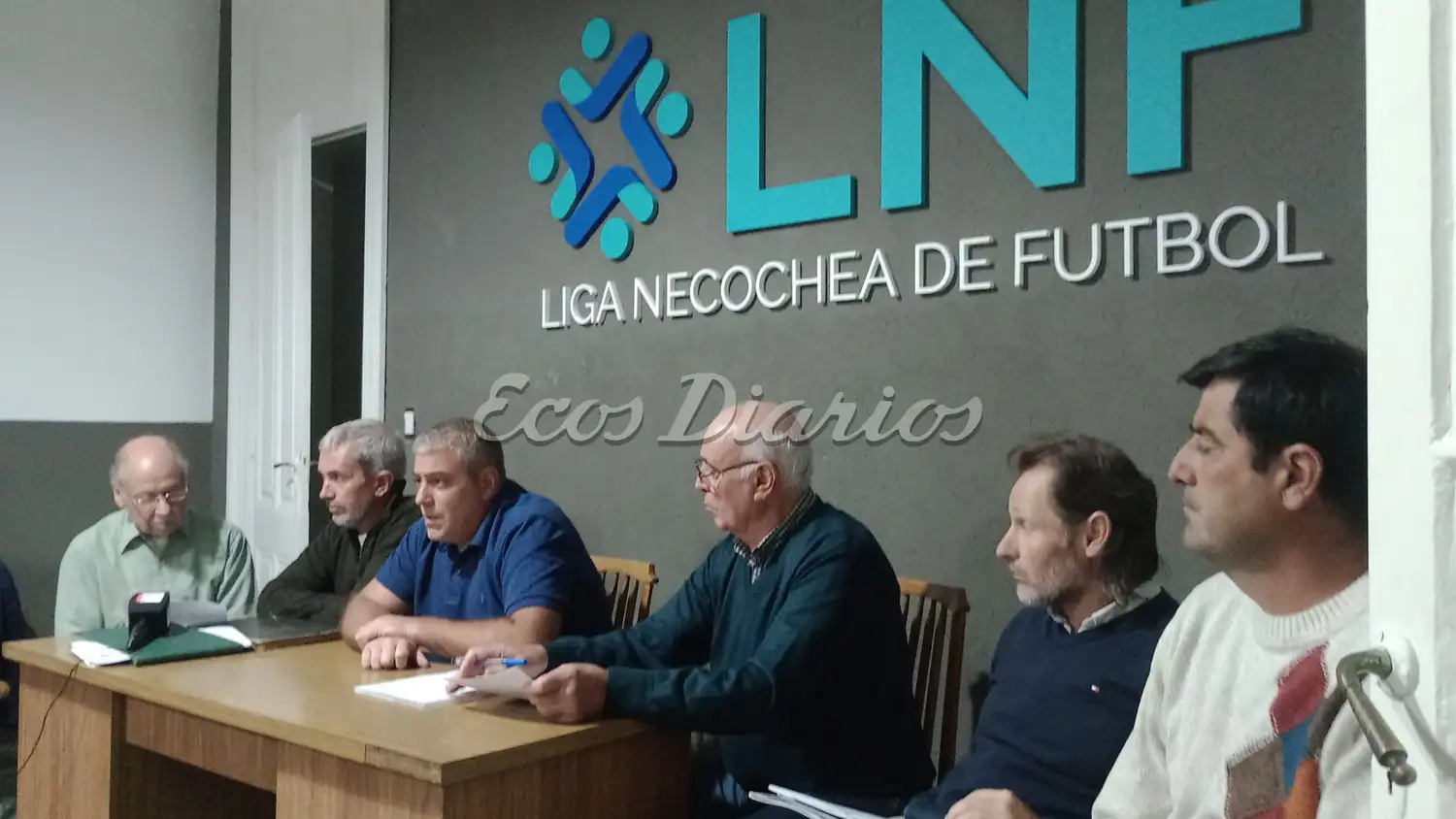 El Presidente saliente, Luis Tettamanti, junto a su fórmula