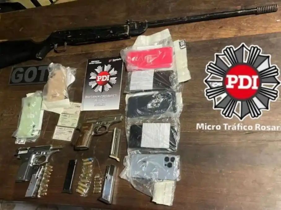 Material incautado durante el allanamiento (Foto: Gentilezas)