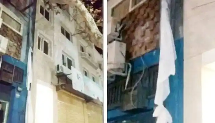 Cumplía cuarentena en un hotel, ató sábanas y se fugó por el balcón