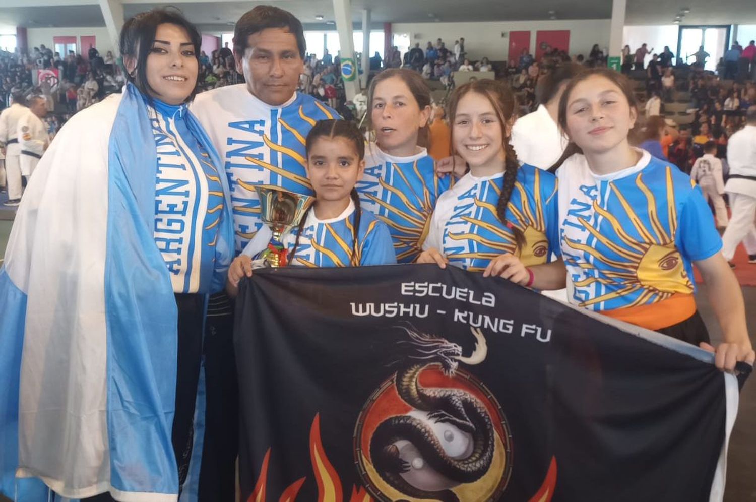 La Academia Wushu Kung Fu “Lingdao Long” de San Francisco y alrededores formó parte de la delegación de Argentina