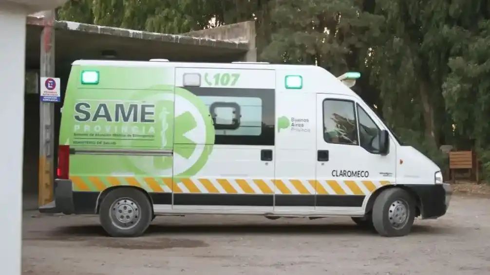 La mujer fue derivada a un hospital de Bahía Blanca