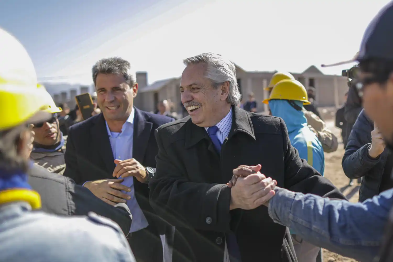 Alberto Fernández recorrió San Juan.