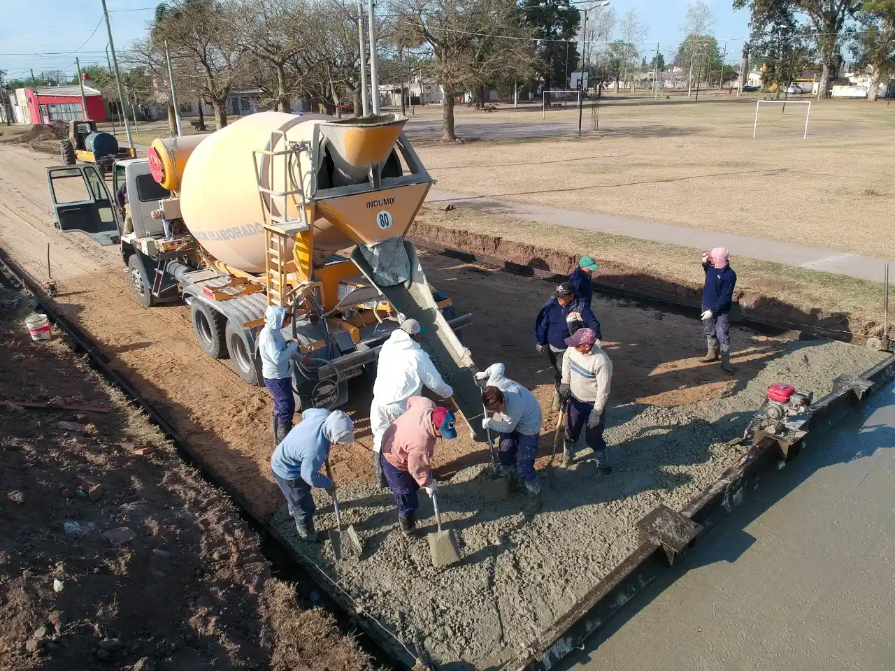 El gobierno venadense sigue avanzando en obras de pavimentación