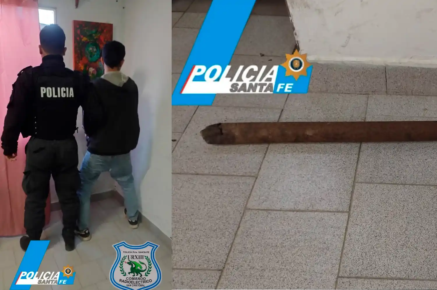 Violencia y destrozos en San Cristóbal: un joven quedó detenido tras romper los vidrios de un auto durante una discusión
