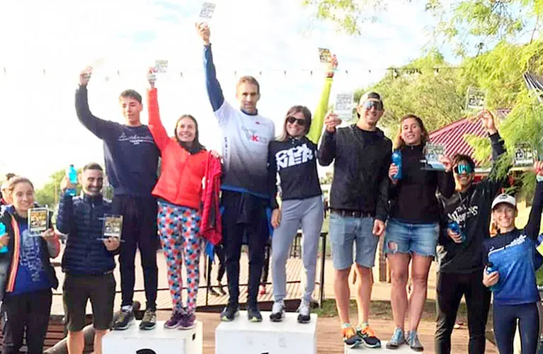Juan Pablo Santoro subió al podio en el Triatlón Laguna de Puán