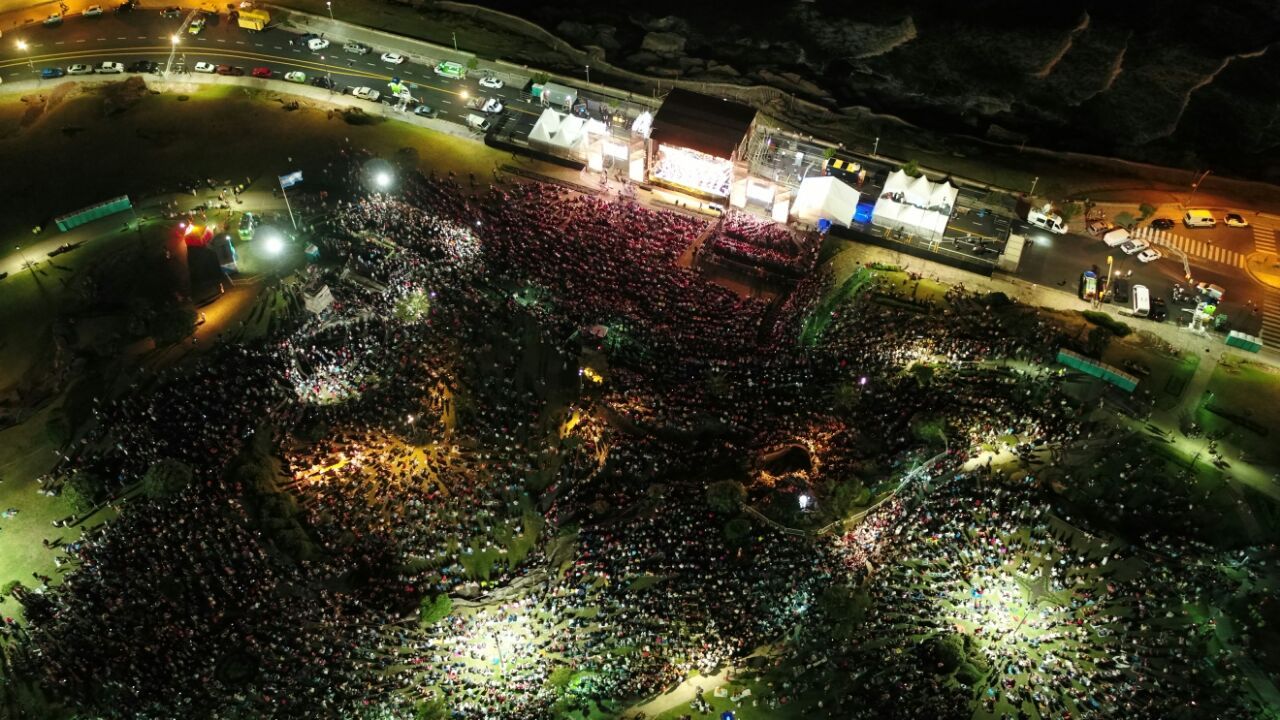 Imágenes del histórico concierto de la Filarmónica del Teatro Colón en el Parque San Martín de Mar del Plata