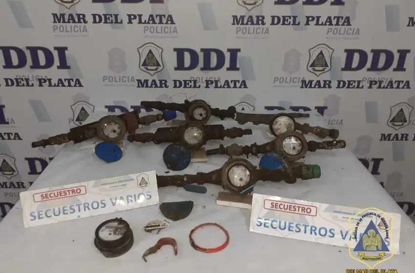 Atraparon al ladrón de medidores de agua