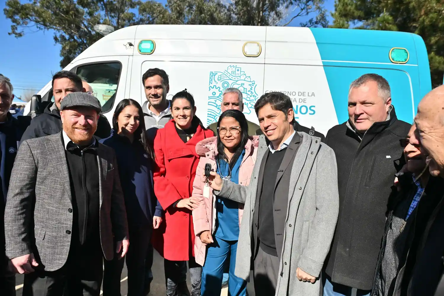La ambulancia es la 380 que entrega la Provincia durante la actual gestión.