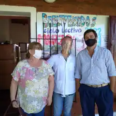 Morchio visitó la Escuela de Estación Lazo