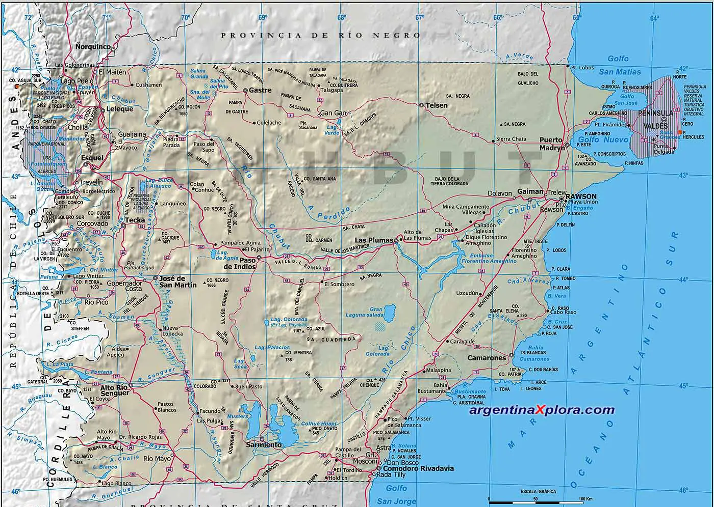 CHUBUT: Rutas cortadas y localidades aisladas por tierra