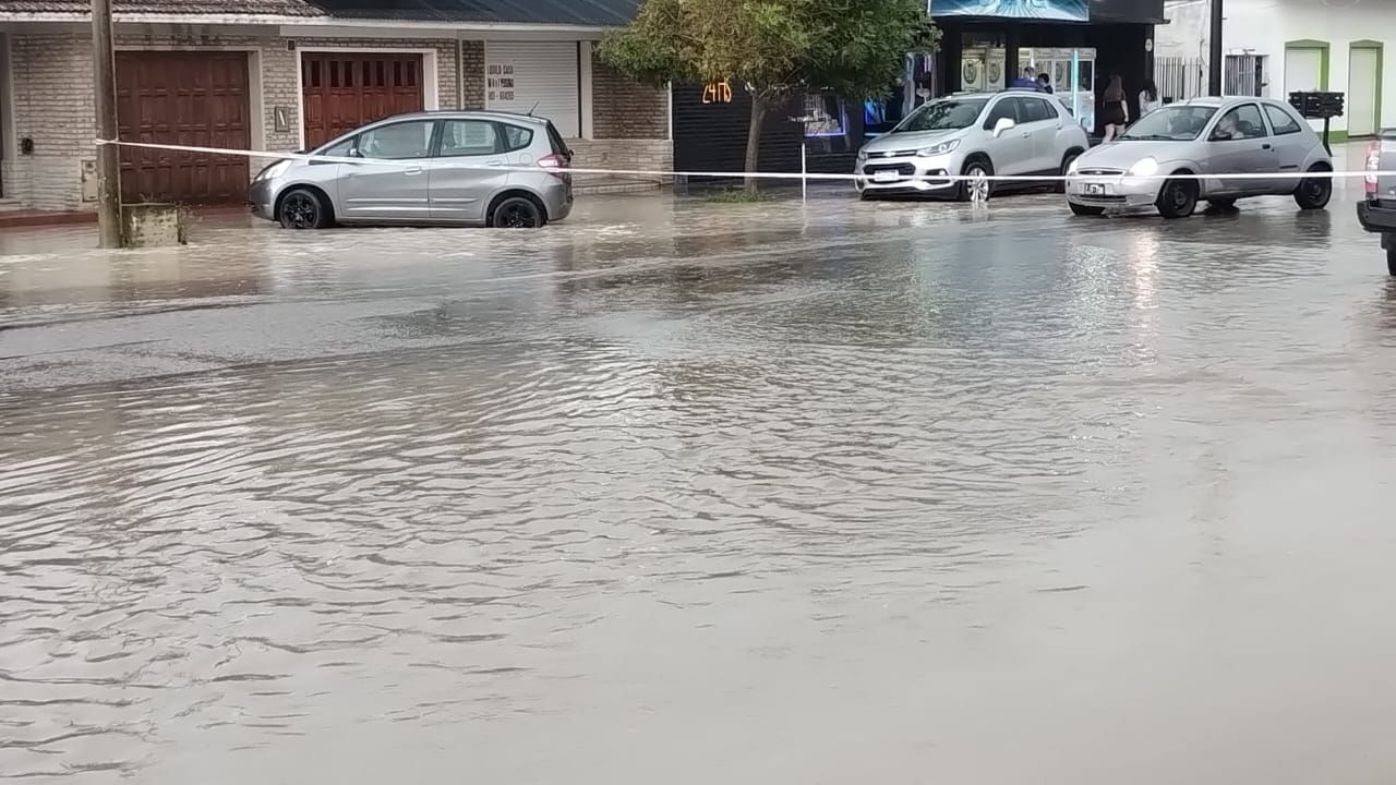 Anegamientos en las calles de Claromecó