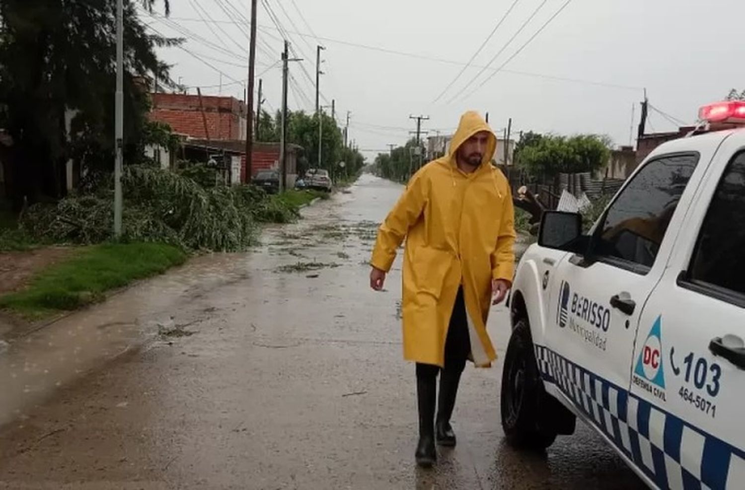 Más de 200 personas fueron evacuadas en Berisso.