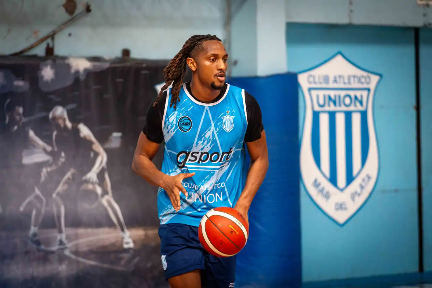 Anthony Duncan en su primera práctica.