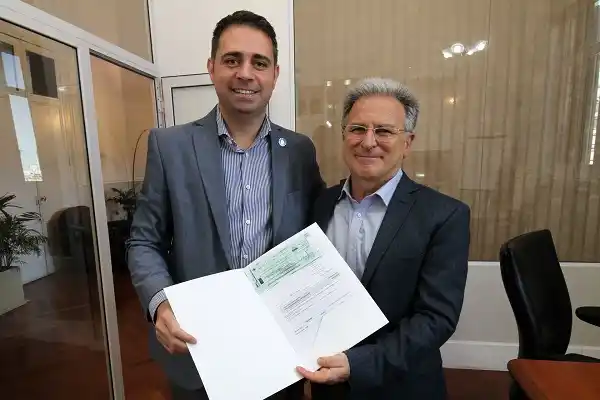 Se entregaron aportes a Pueblo General Belgrano para cloacas
