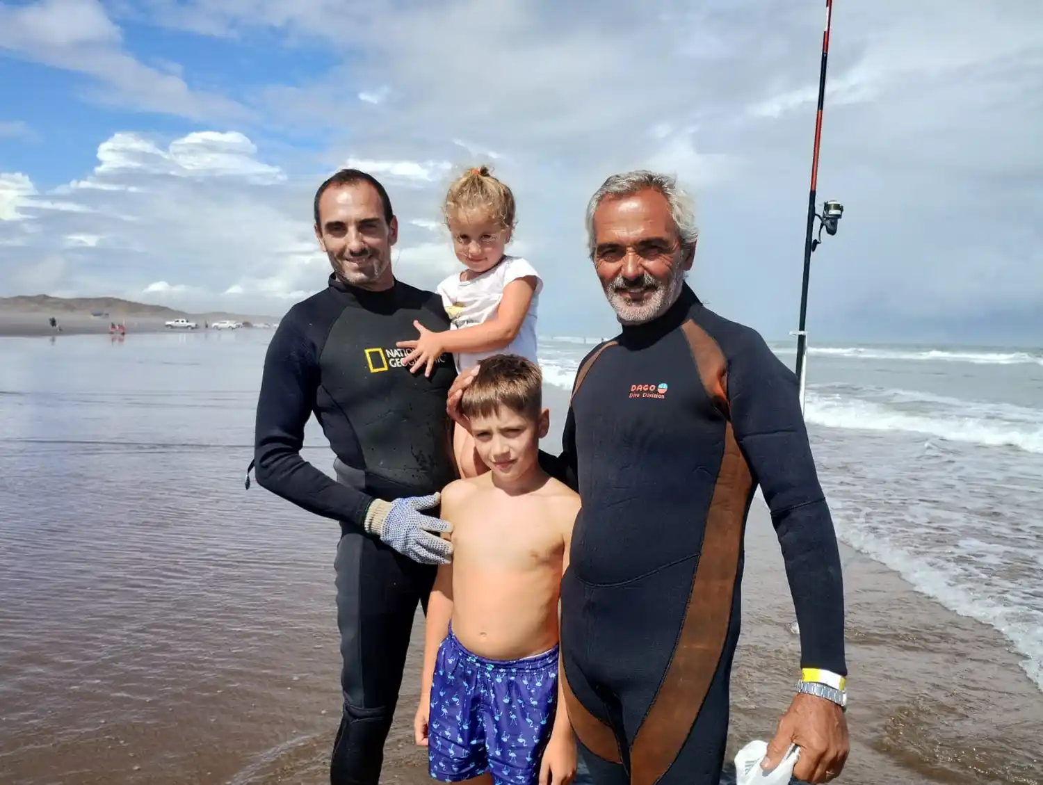 Tres generaciones pescando en Las 24