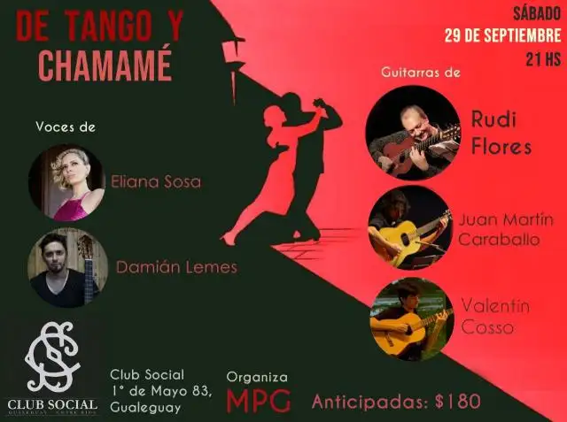 "De Tango y Chamamé” en el Club Social
