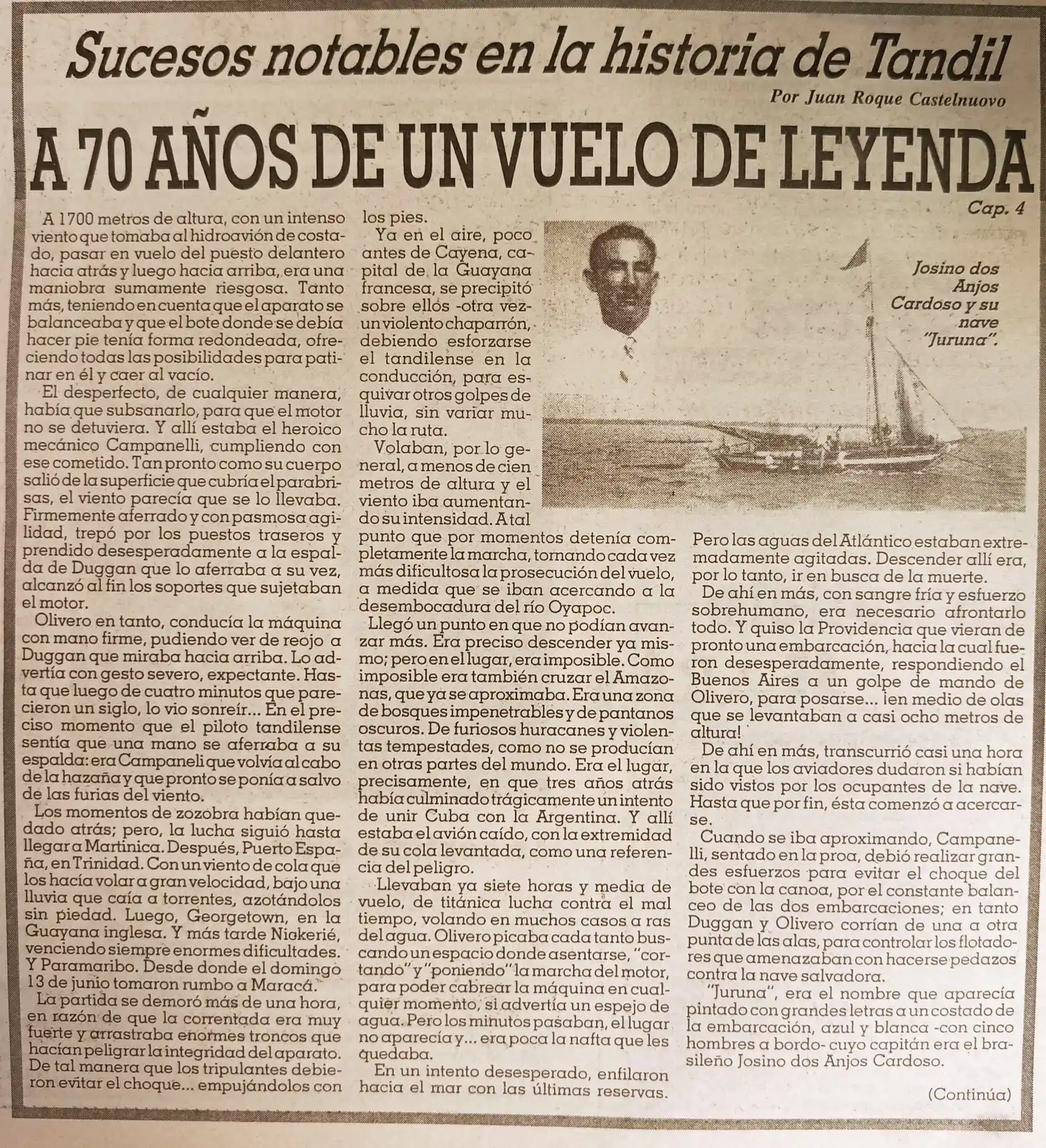 A 70 años de un vuelo de leyenda    -   Cap. 4.