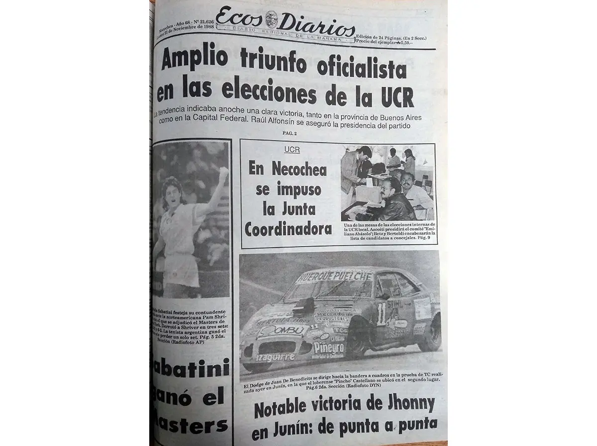 Lunes 21 de noviembre de 1988