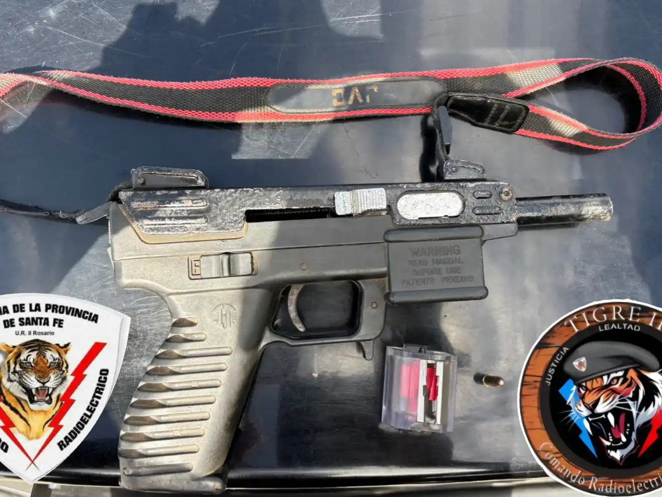 Cayó detenido por el robo de una moto en la zona oeste y le secuestraron una ametralladora.