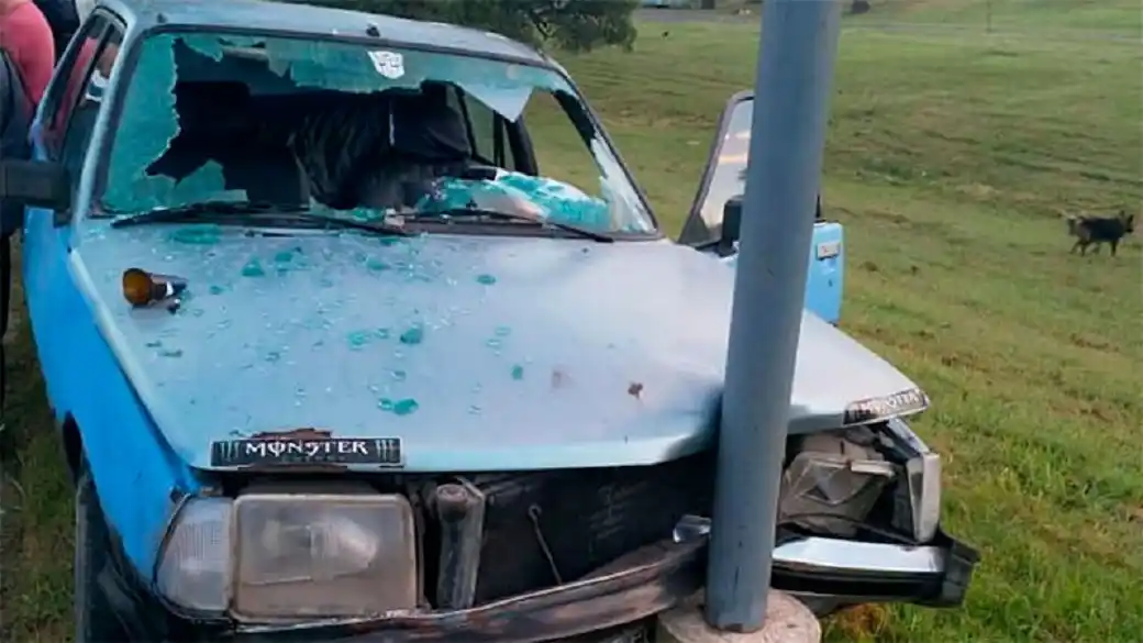 Conducía alcoholizado y chocó
