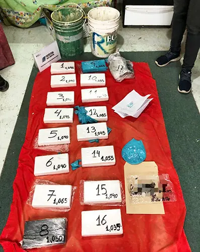 Hallaron 17 kilos de cocaína que se distribuían en la región