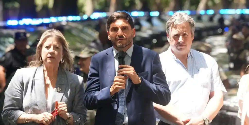 Pullaro y Monteoliva en su más reciente encuentro en Rosario. Crédito: Gobierno de Santa Fe