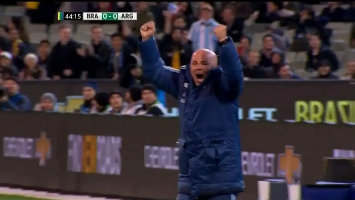 Argentina está venciendo a Brasil en el debut de Sampaoli