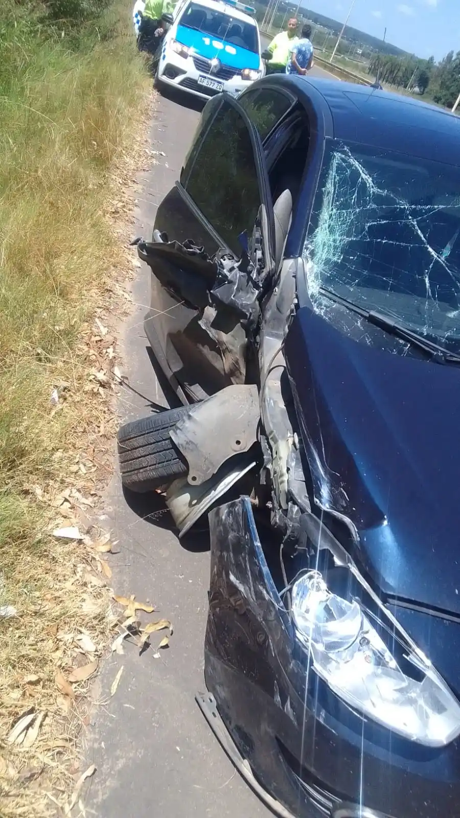 Un conductor alcoholizado provocó un accidente en la autovía Artigas