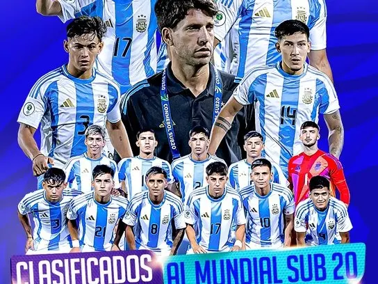 La Albicelesta estará en la máxima cita futbolera Sub 20 en Chile.Foto:@Argentina