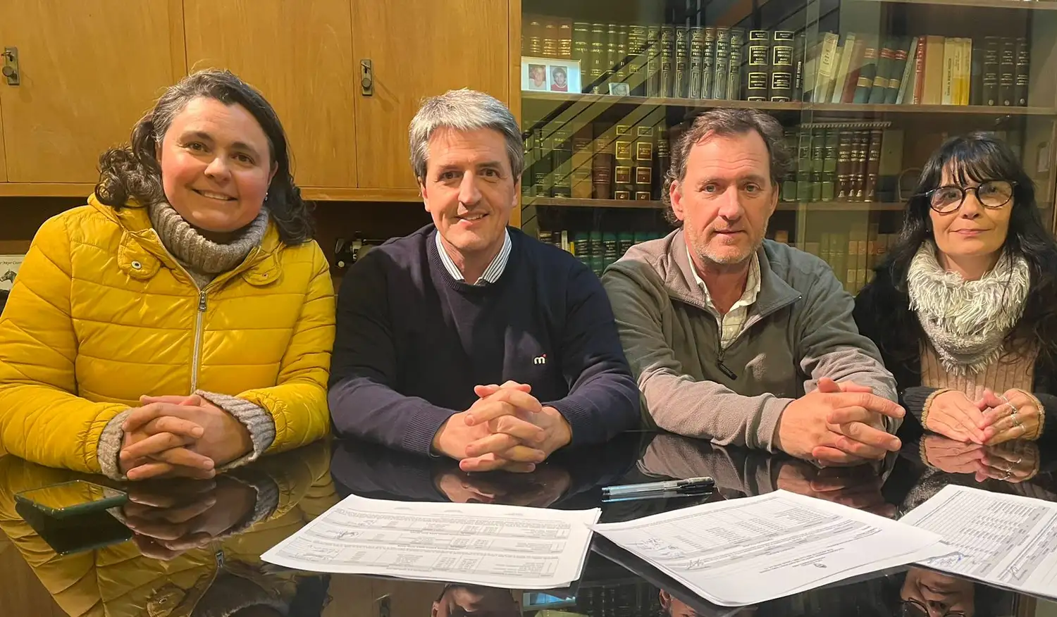Juana Echezarreta, Marcos Nicolini, Matias Meli y Mariana Allu.