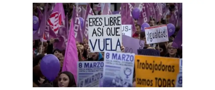 Las mujeres vuelven a copar las calles con una multitudinaria marcha.