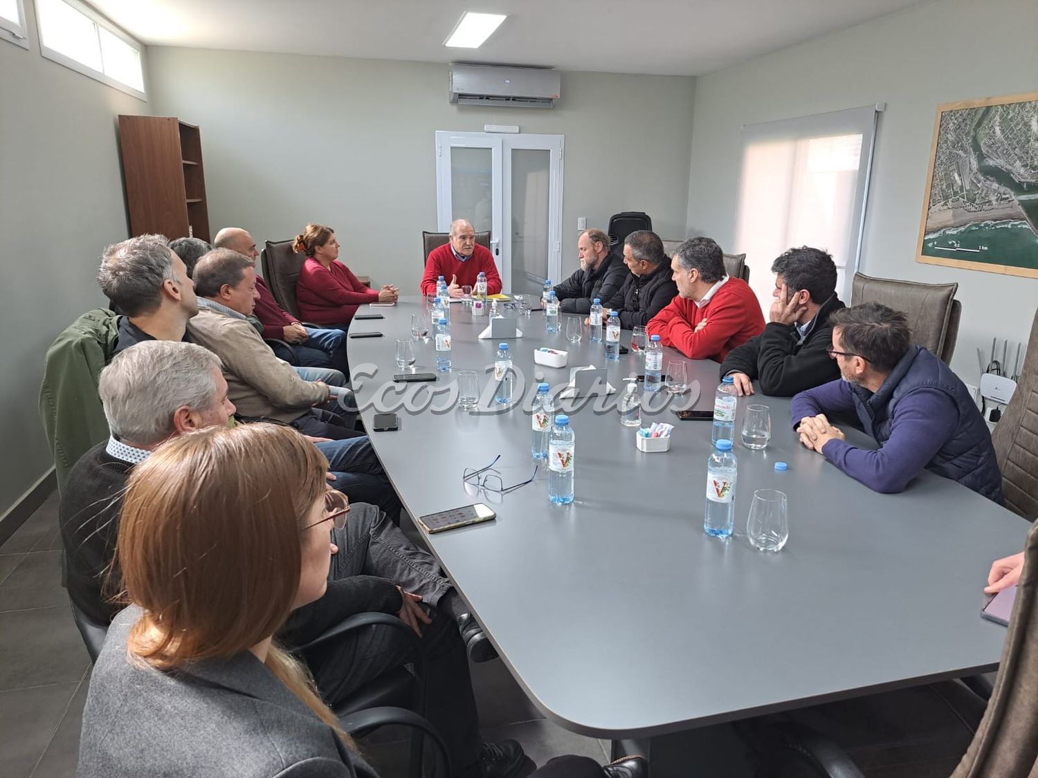 Pasaje. De la reunión de ayer en la sede del Consorcio