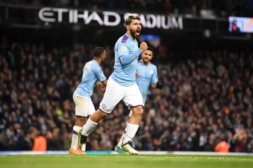 Con uno de Agüero, el City cerró el año con una victoria
