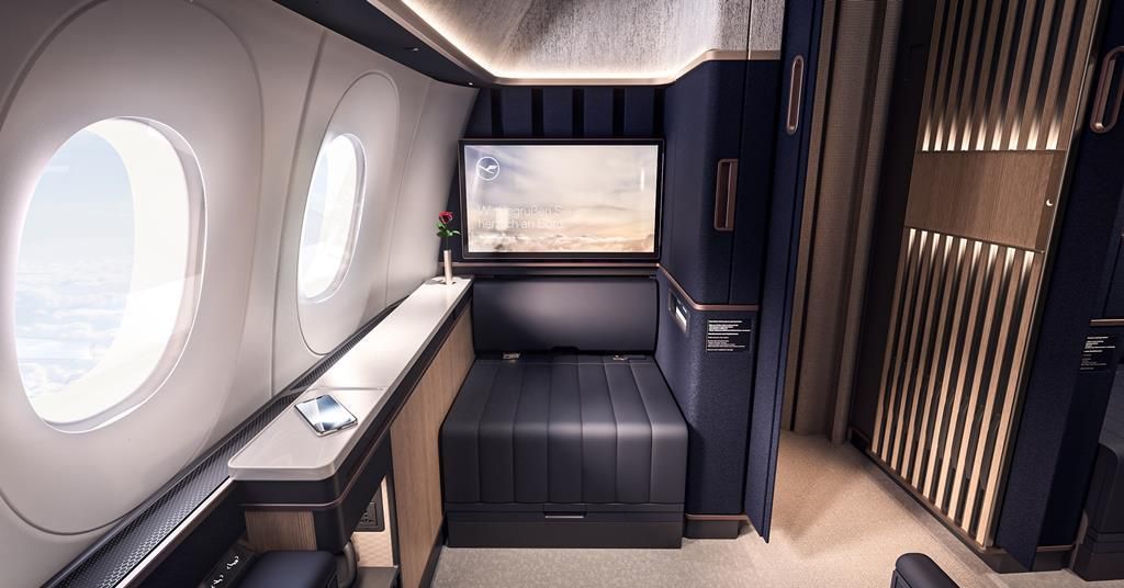 Lufthansa recibe su primer Airbus A350 con cabinas Allegris