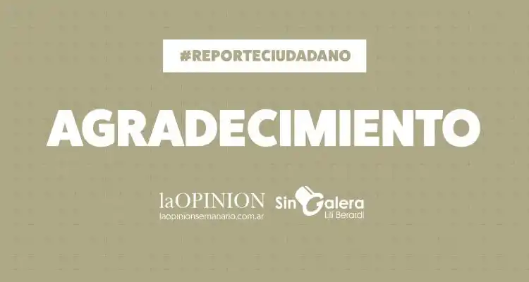 Agradecimiento para Juan