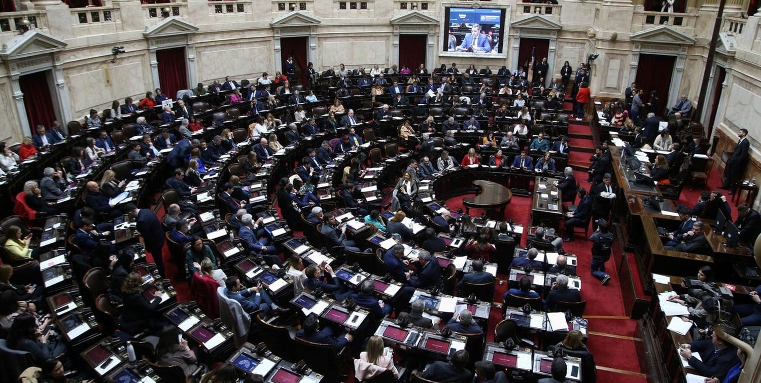 Sesión de la Cámara de Diputados de la Nación.