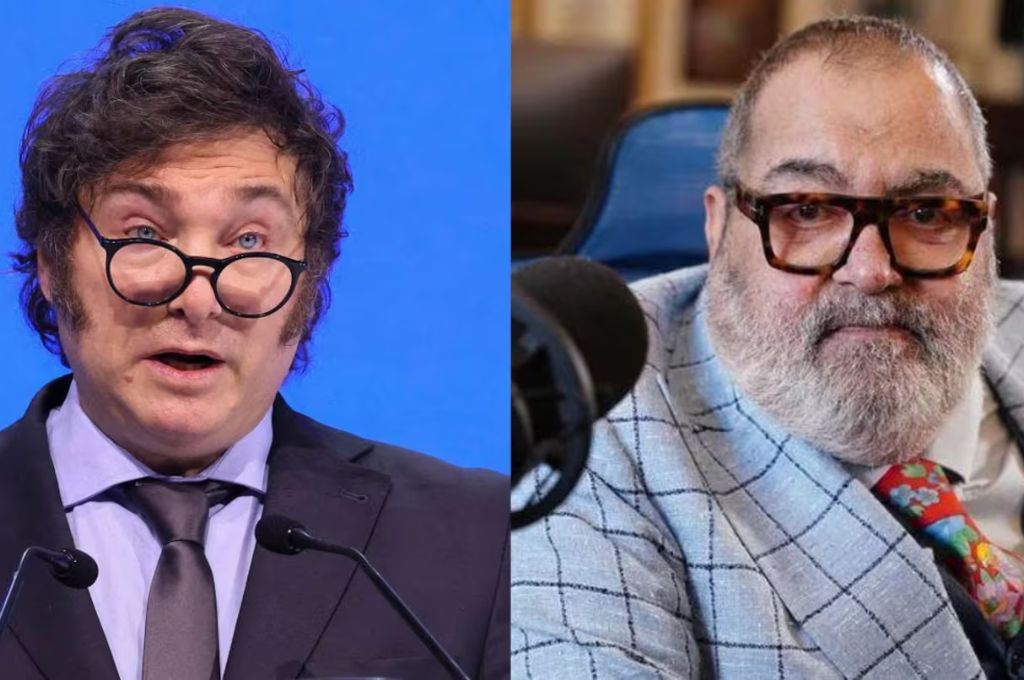 Javier Milei había cuestionado a Jorge Lanata por las redes. (Fotos: Reuters / Radio Mitre)