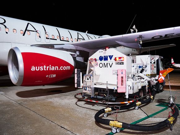 Austrian Airlines receives supply of sustainable aviation fuel produced by OMV